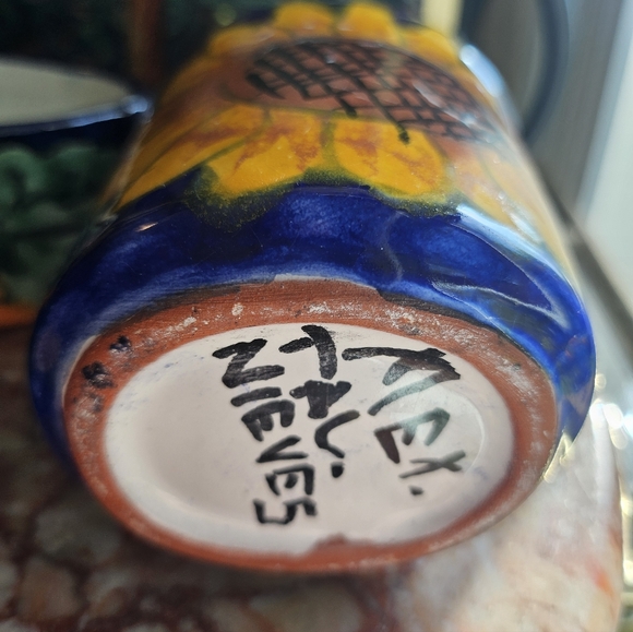 Vintage Talavera Sunflower Bathroom Set - Picture 8 of 8